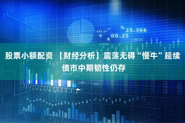 股票小额配资 【财经分析】震荡无碍“慢牛”延续 债市中期韧性仍存